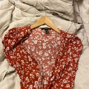 Forever 21 Flower Wrap Maxi Dress